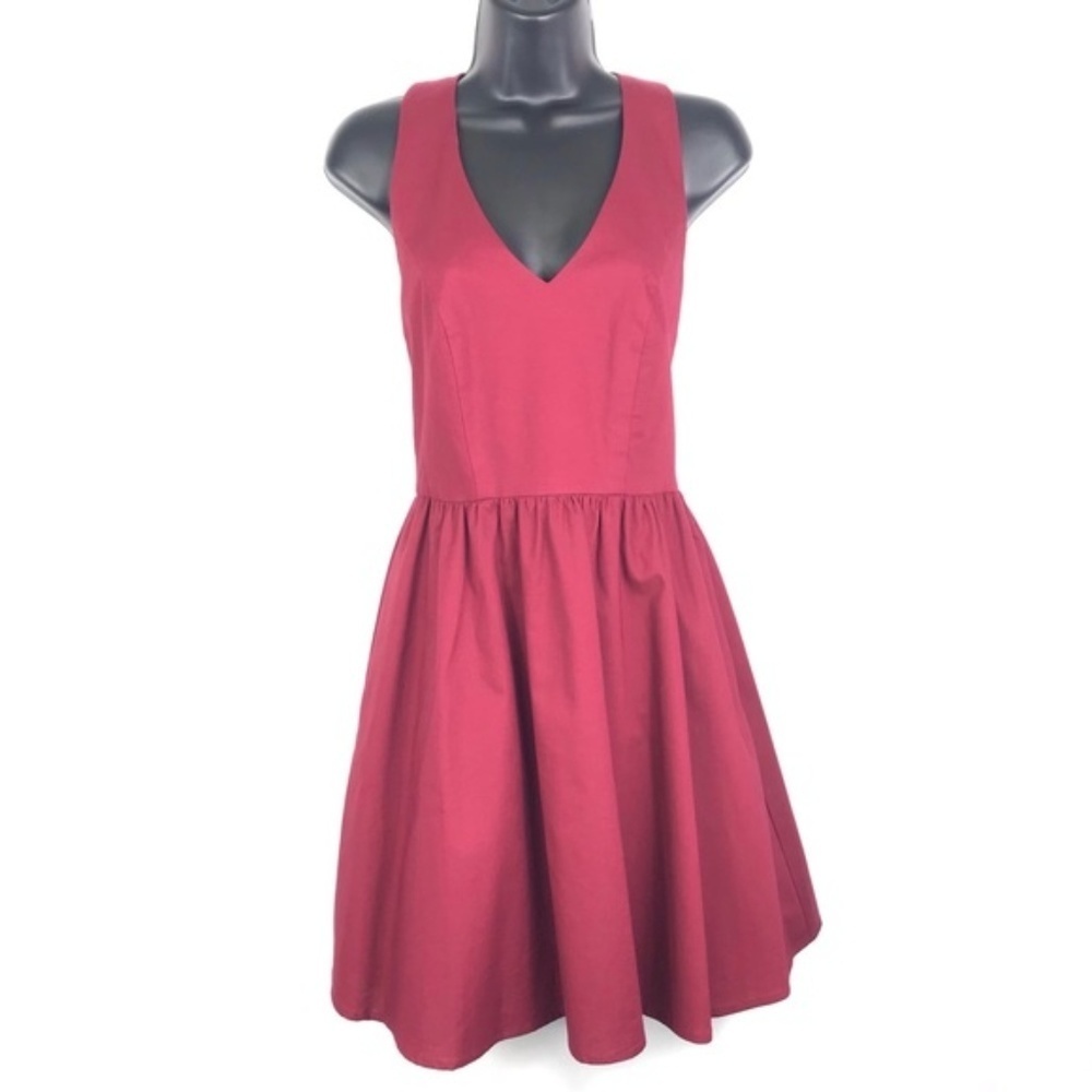 Lauren James Augusta Crimson Bow Dress NWT Small